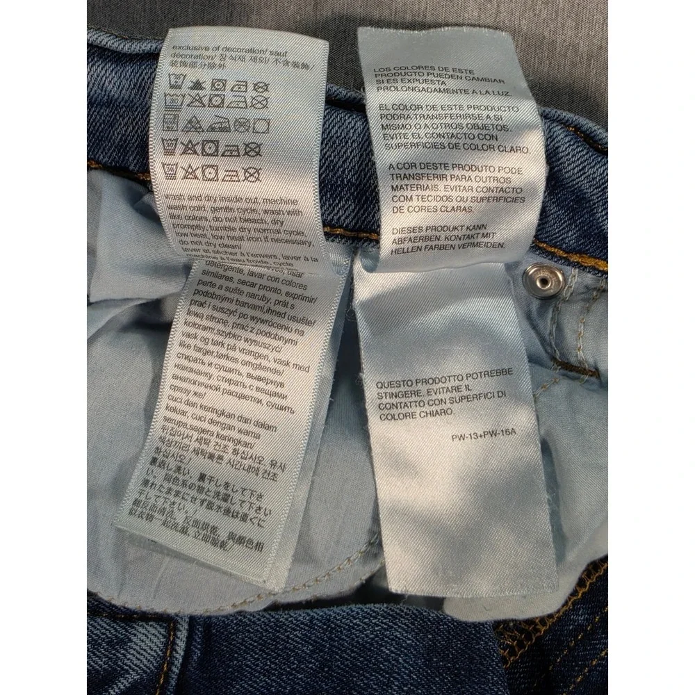 Calvin Klein Jeans Mens 34x32 Light Wash Straight Leg Denim Blue Pants W34 L32